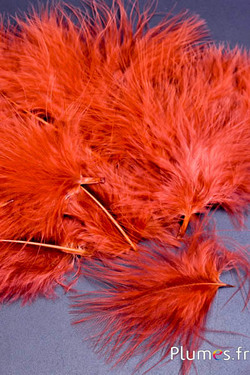 Maraboet-kalkoen-dons - 4-7 cm - karamel  